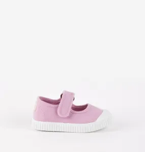 (136605) Children's canvas trainers velcro - Petalo