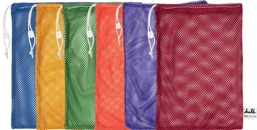 18" x 12" Mesh Bags - Set/6 Colors