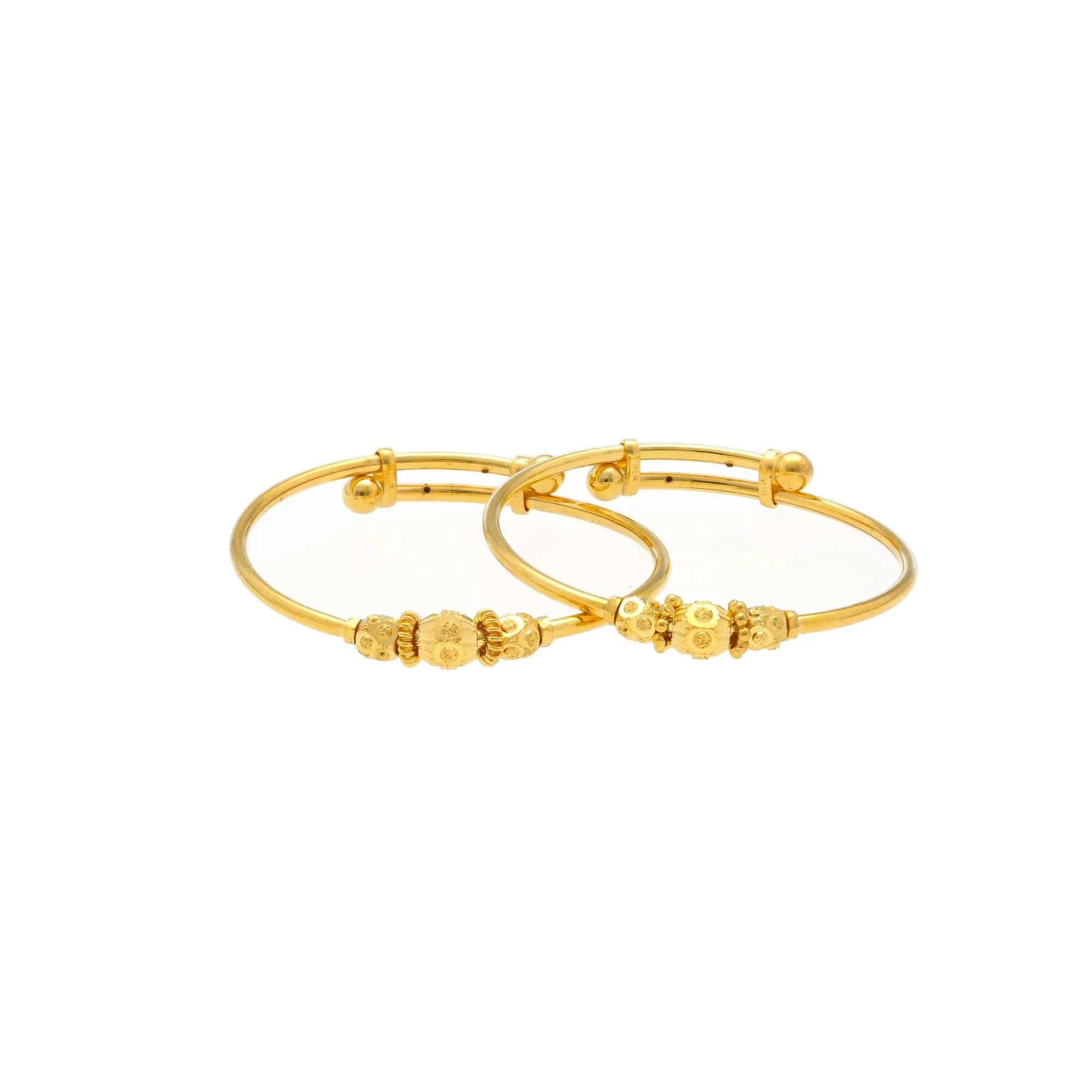 22K Gold Baby Bangle W/ Adjustable band