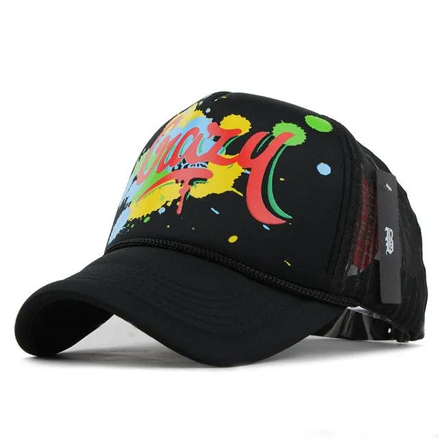 Adjustable 5 Panels Summer Style Unisex Acrylic Baseball Caps