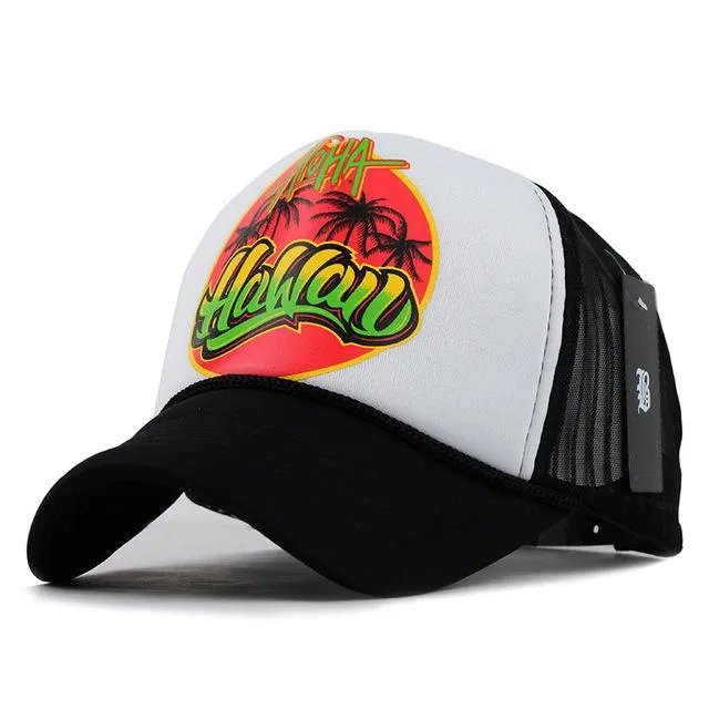 Adjustable 5 Panels Summer Style Unisex Acrylic Baseball Caps