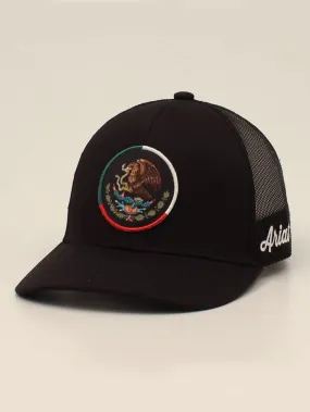 Ariat A300052001 Snap Back Mexico Flag Eagle Cap Black