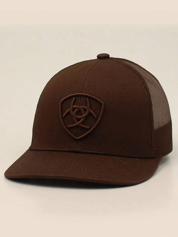 Ariat A300053002 Snap Back Shield Logo Cap Brown