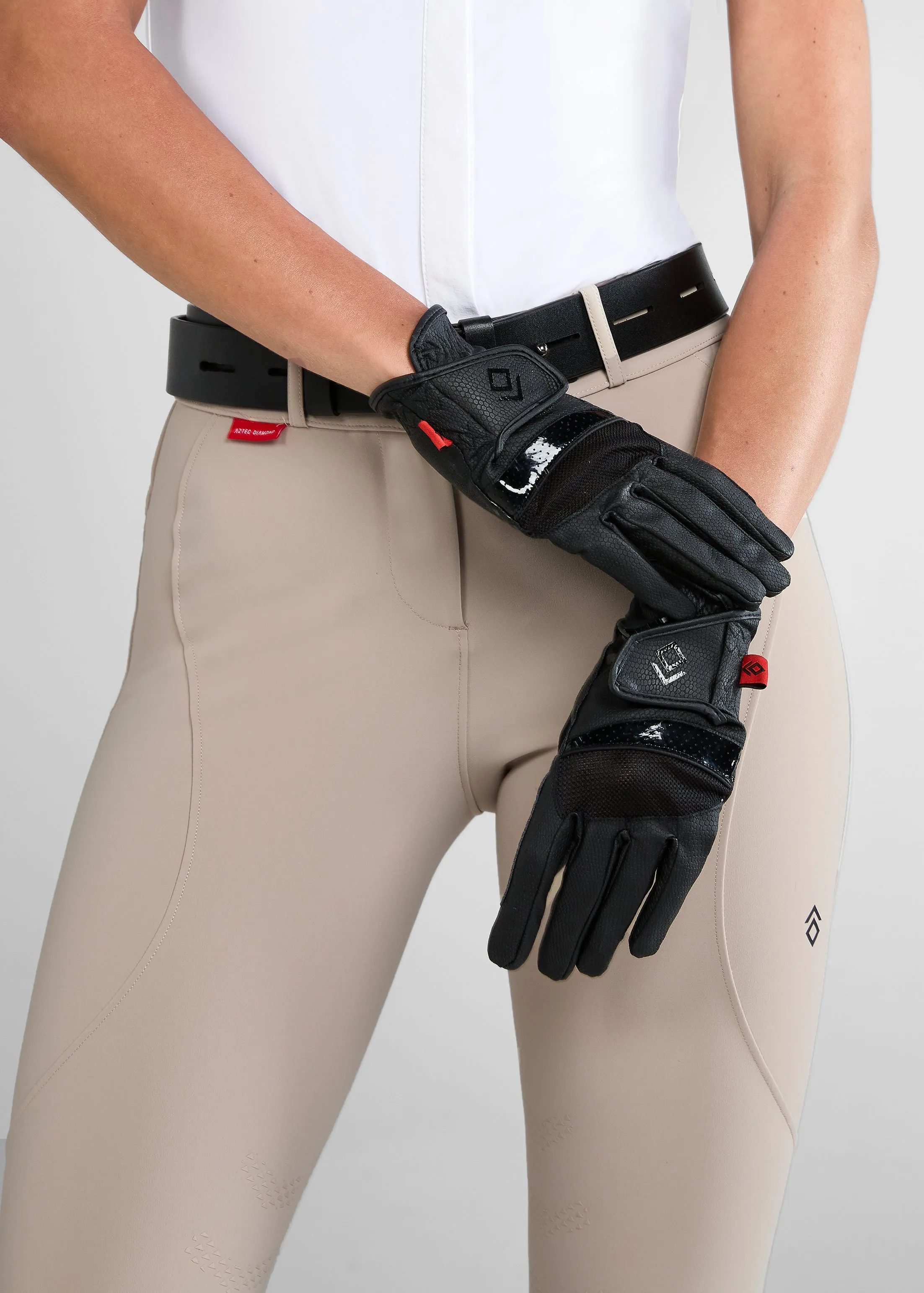 Beige Core Mid-Rise Breeches Knee Grip