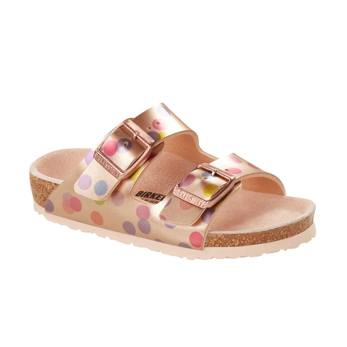 Birkenstock Arizona Birko-Flor - Metallic Dots Copper - Narrow