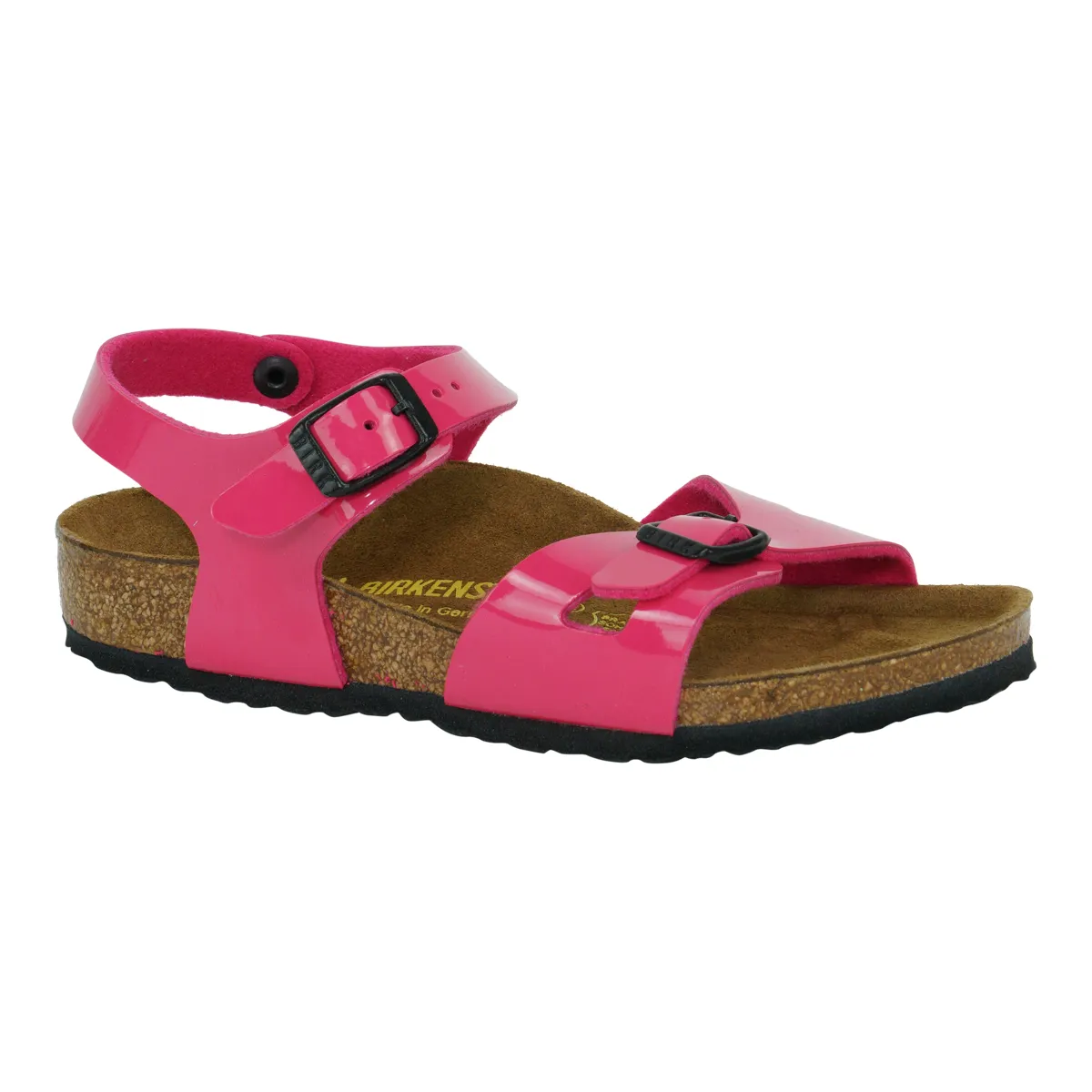 Birkenstock Kids Rio Birko-Flor Sandals Pink Patent 27 N