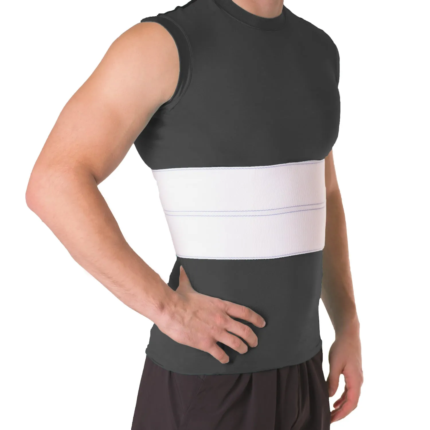 Broken Rib Brace | Compression Wrap Belt for Fractured, Cracked, Dislocated, or Bruised Ribs Pain Support