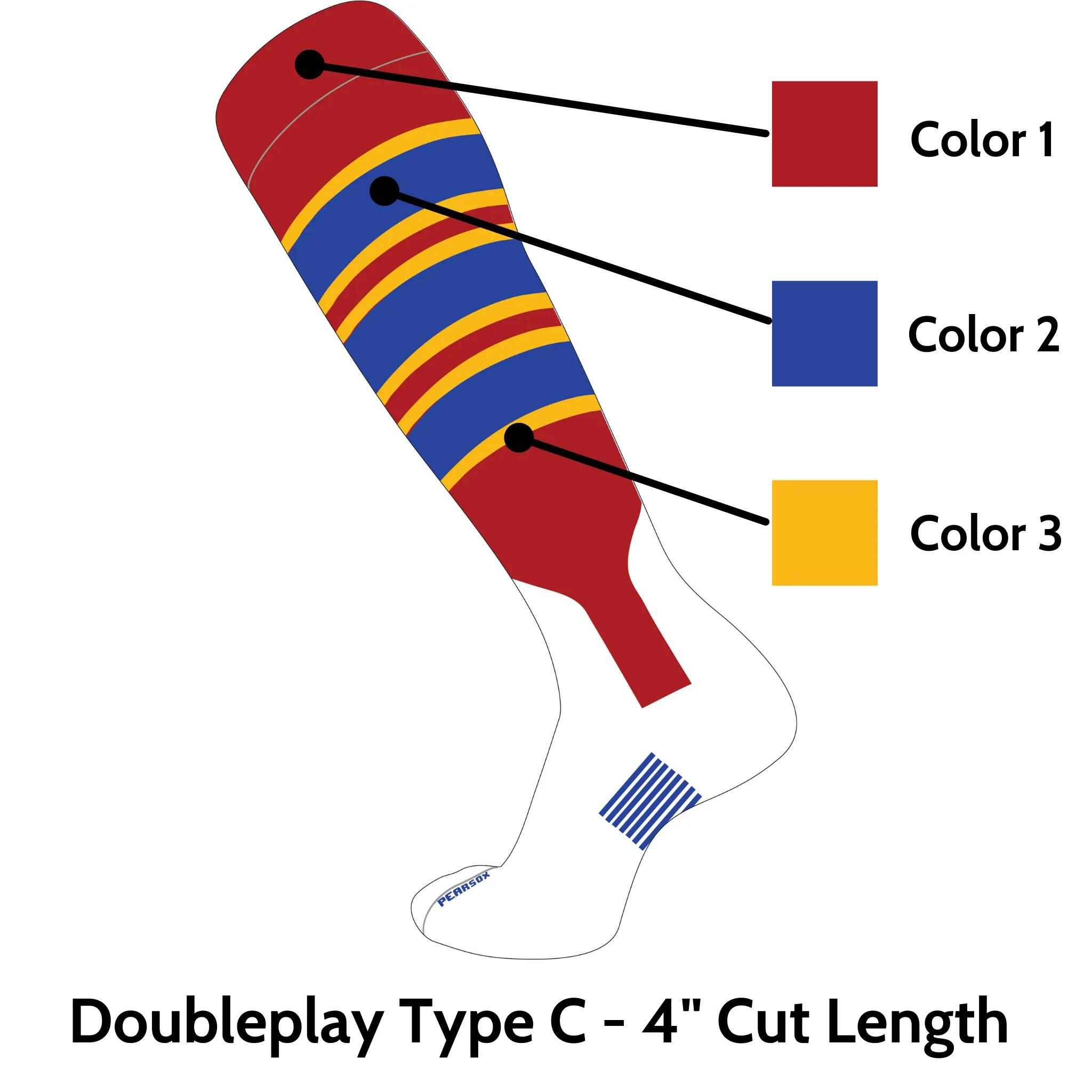 Doubleplay Custom Stirrup Sock Type C