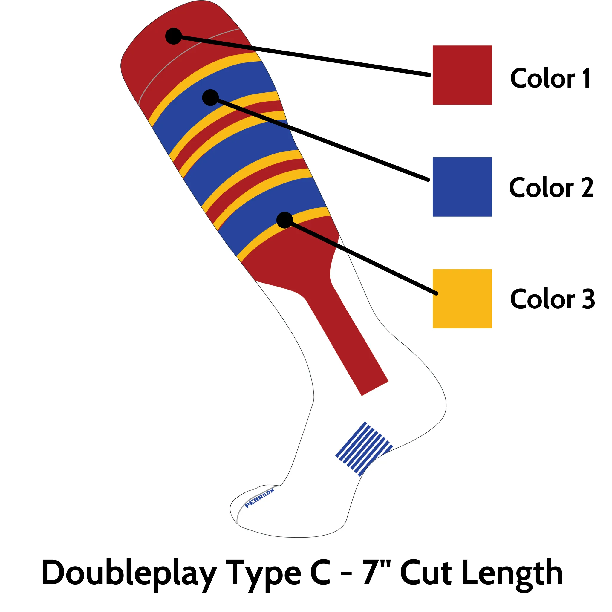 Doubleplay Custom Stirrup Sock Type C