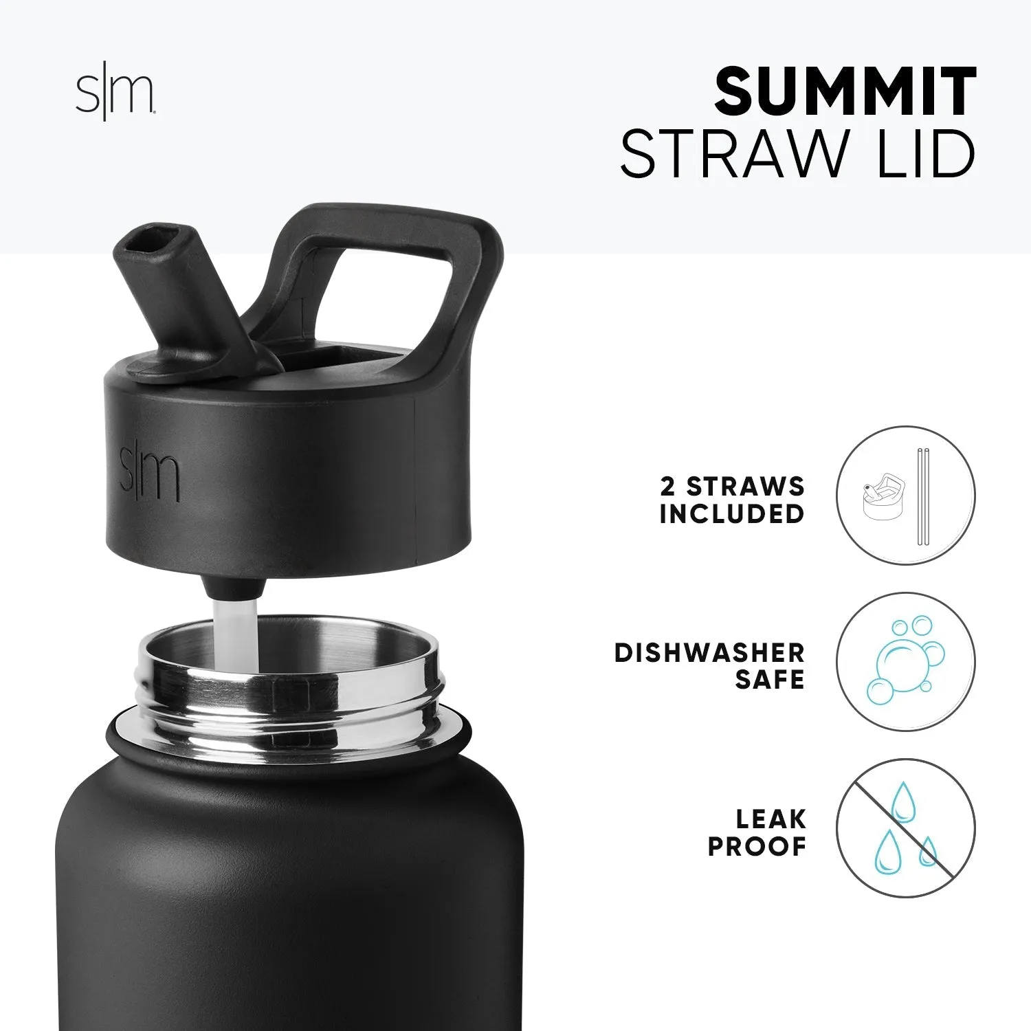 Dude Perfect Summit Water Bottle with Straw Lid