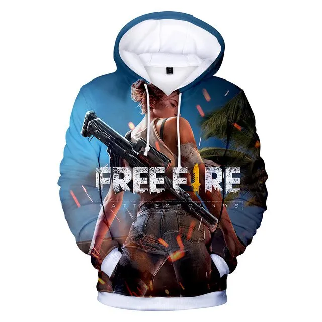 Game Free Fire 3D Printed Hoodies Men Women Fashion Sweatshirts Oversized Hoodie Harajuku Kids Streetwear Boy Girl Coat Clothing