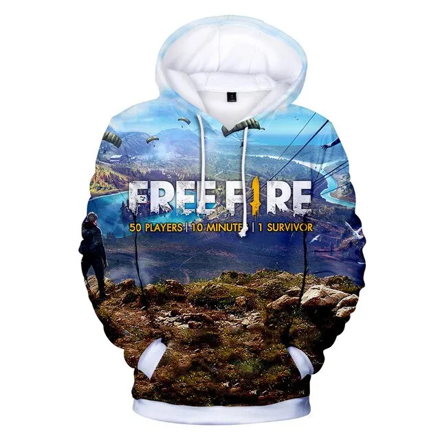 Game Free Fire 3D Printed Hoodies Men Women Fashion Sweatshirts Oversized Hoodie Harajuku Kids Streetwear Boy Girl Coat Clothing