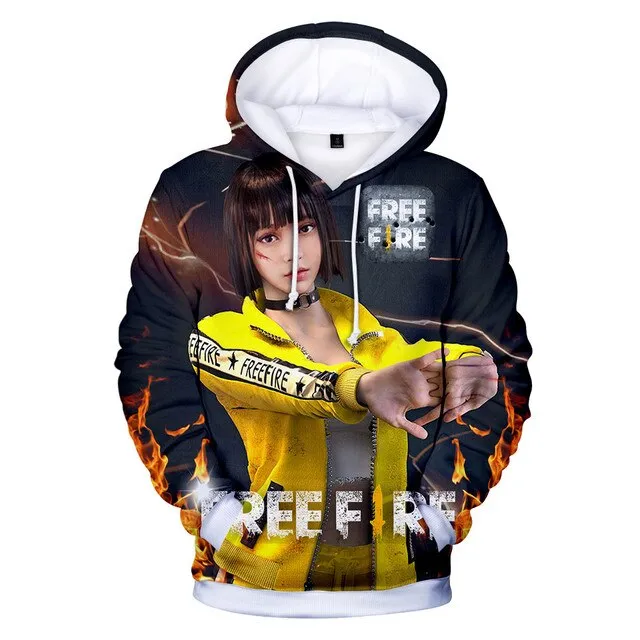 Game Free Fire 3D Printed Hoodies Men Women Fashion Sweatshirts Oversized Hoodie Harajuku Kids Streetwear Boy Girl Coat Clothing