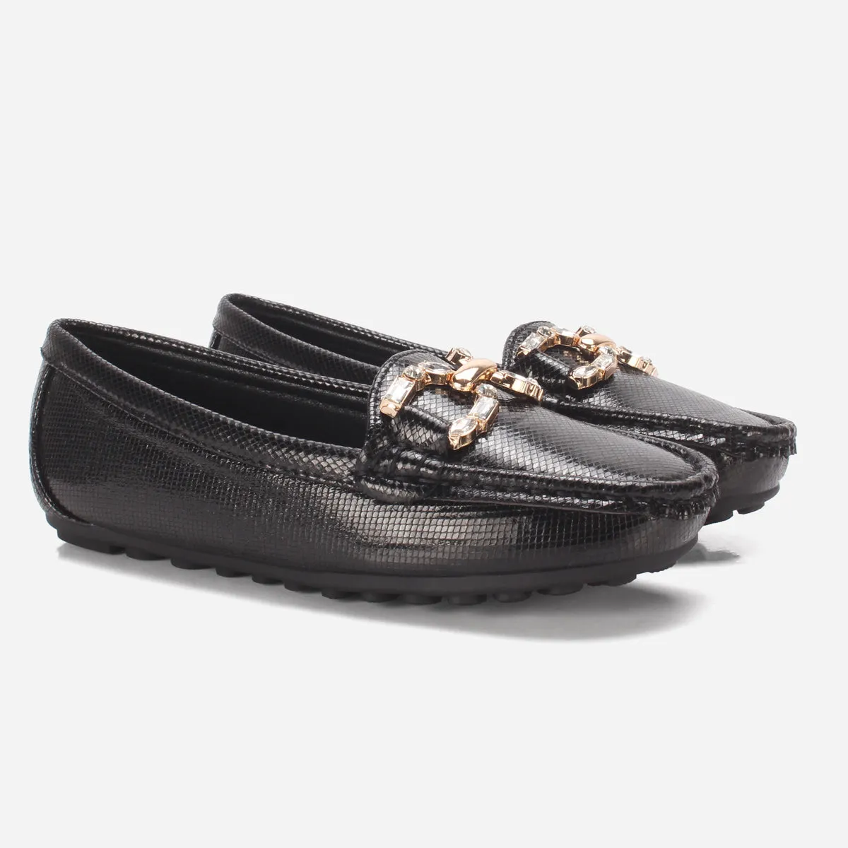 Girls "COSETTE" Buckled Adorn Moccasins