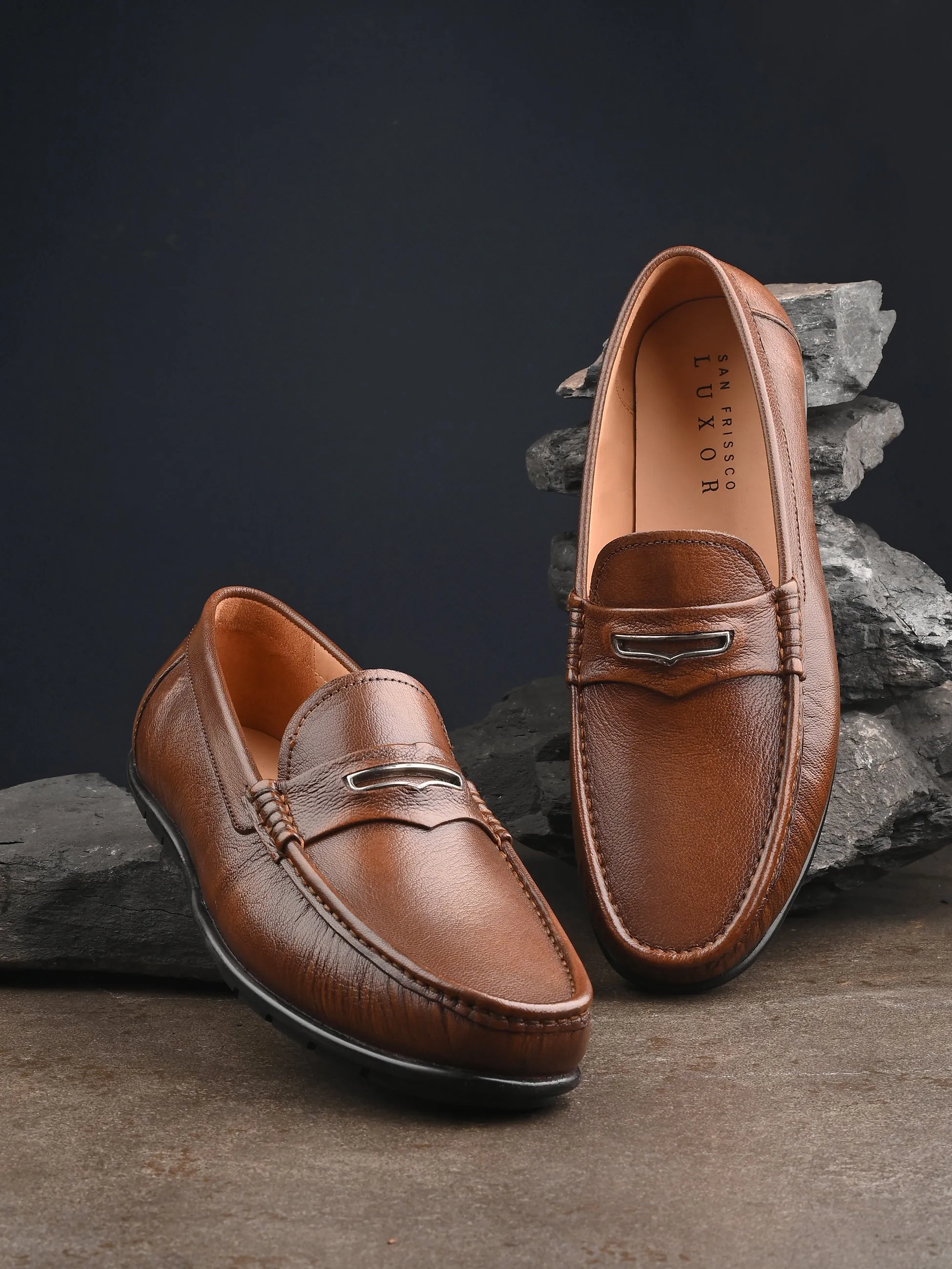 Grenade Tan Loafers