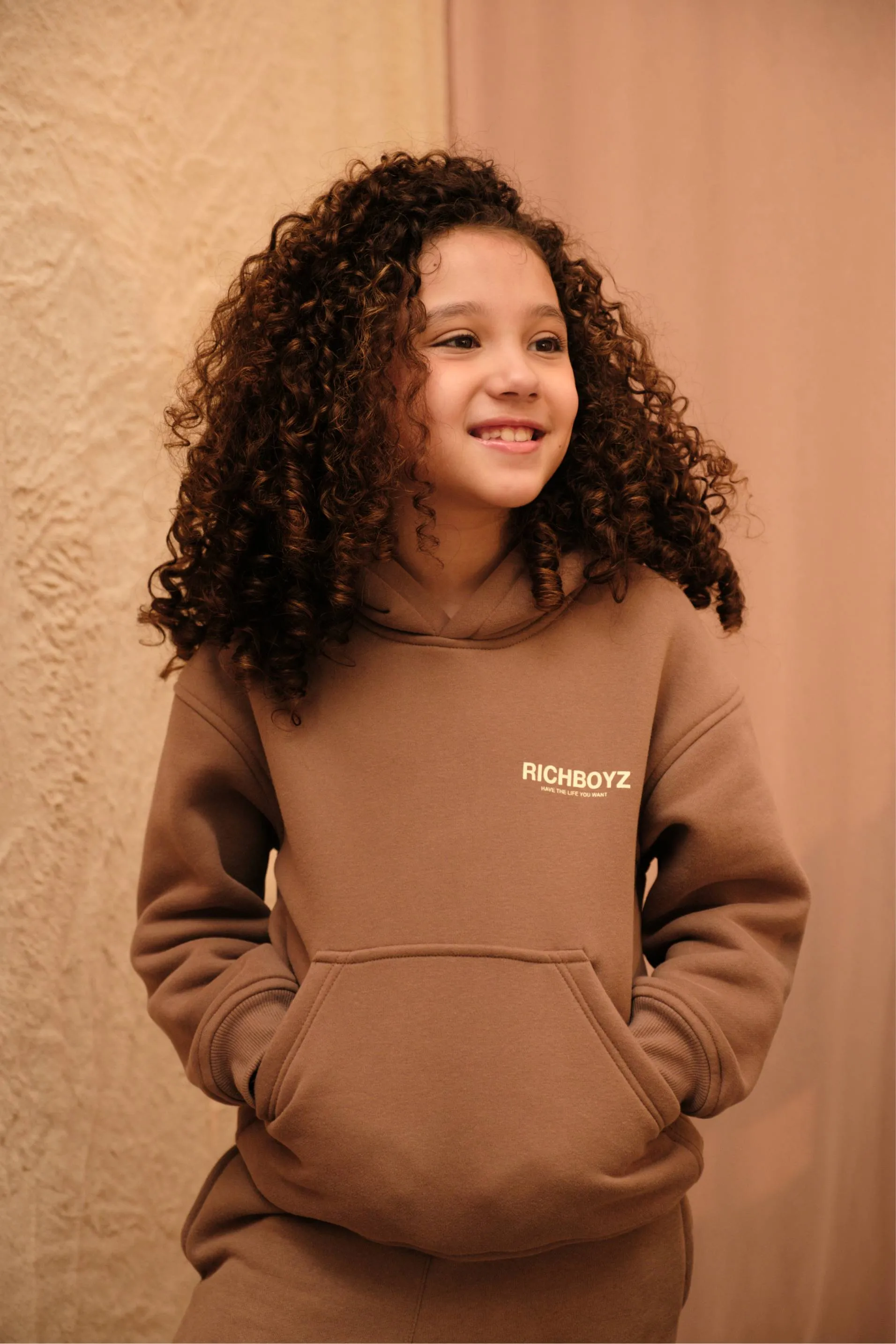 KIDZ HOODIE - KHAKI