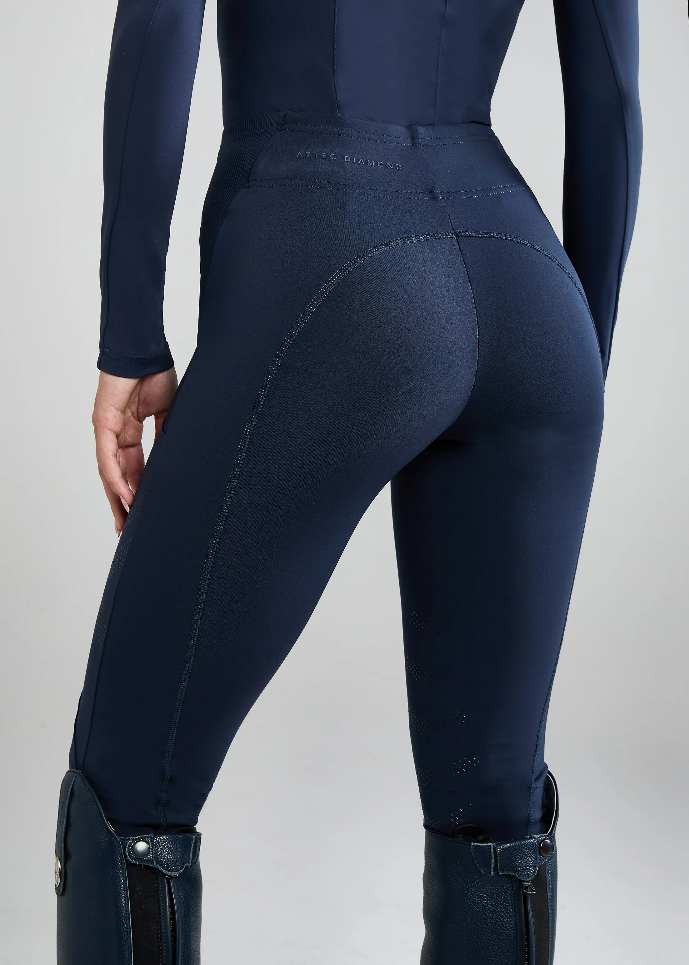 Navy Core Leggings Knee Grip