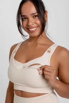 Nurture Maternity Sports Bra - Beige