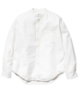 Organic Cotton Poplin Stand Collar Shirt