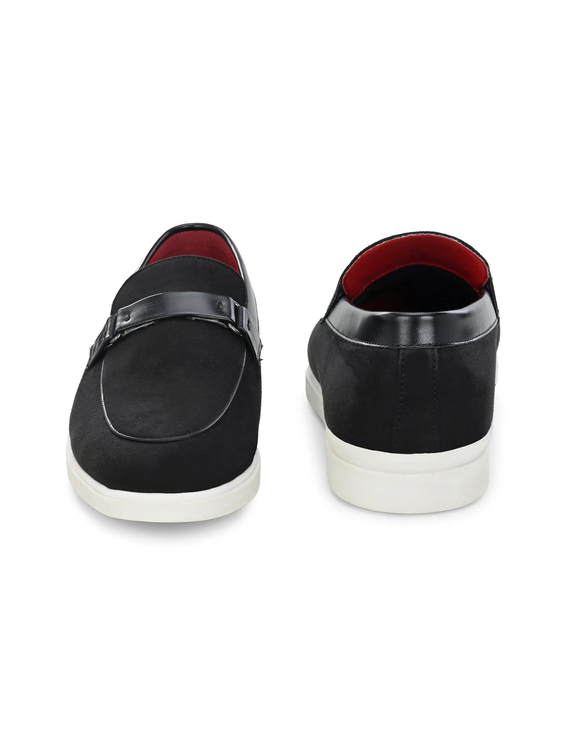 Piana Black Casual Slip-Ons