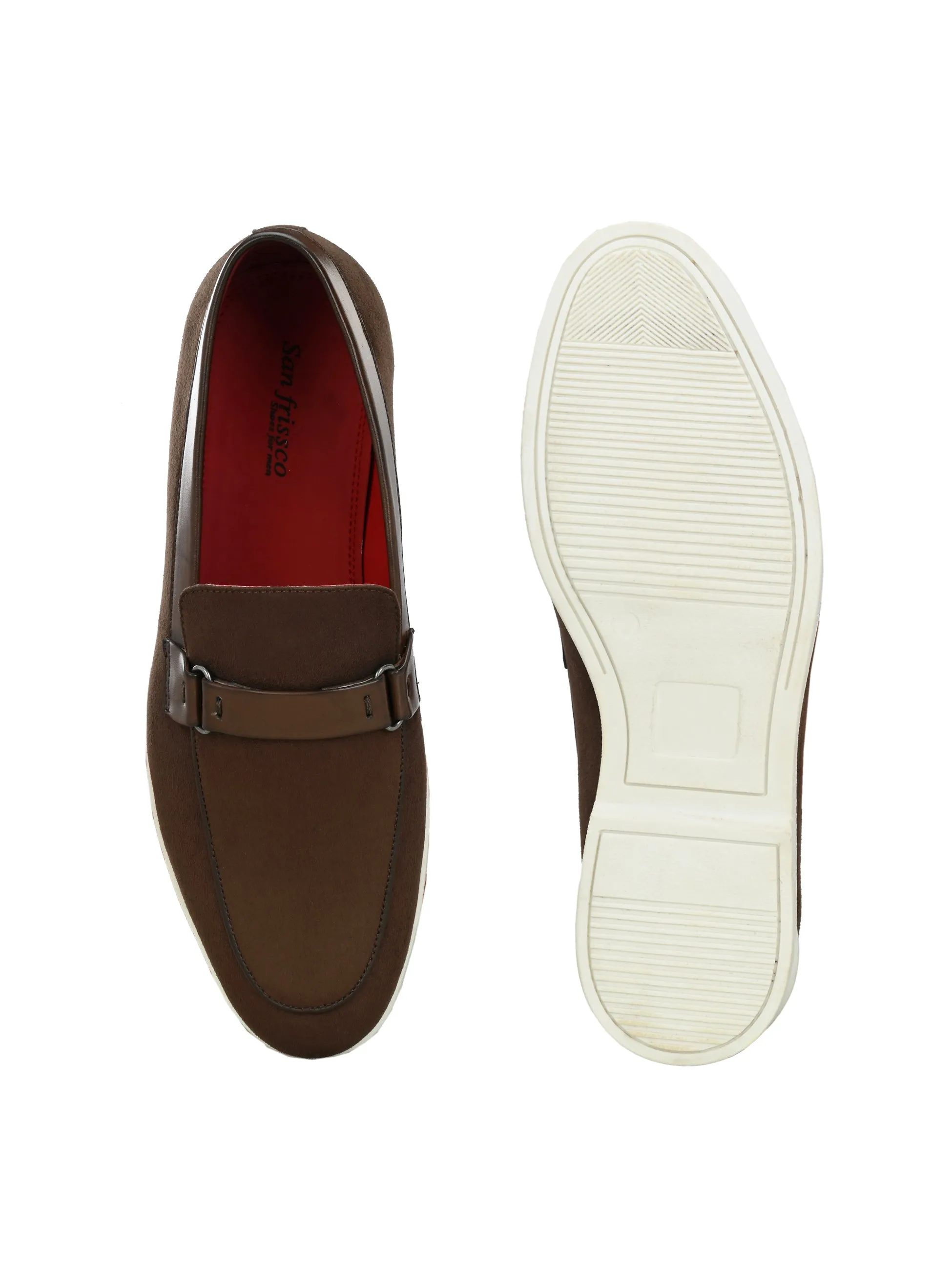 Piana Brown Casual Slip-Ons