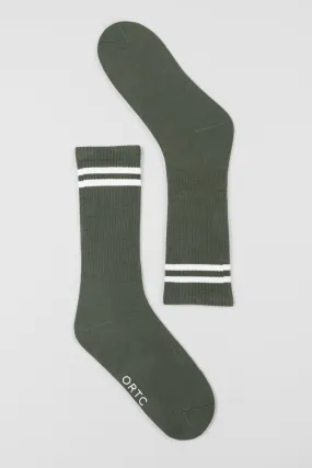 Ribbed Sports Sock Olive