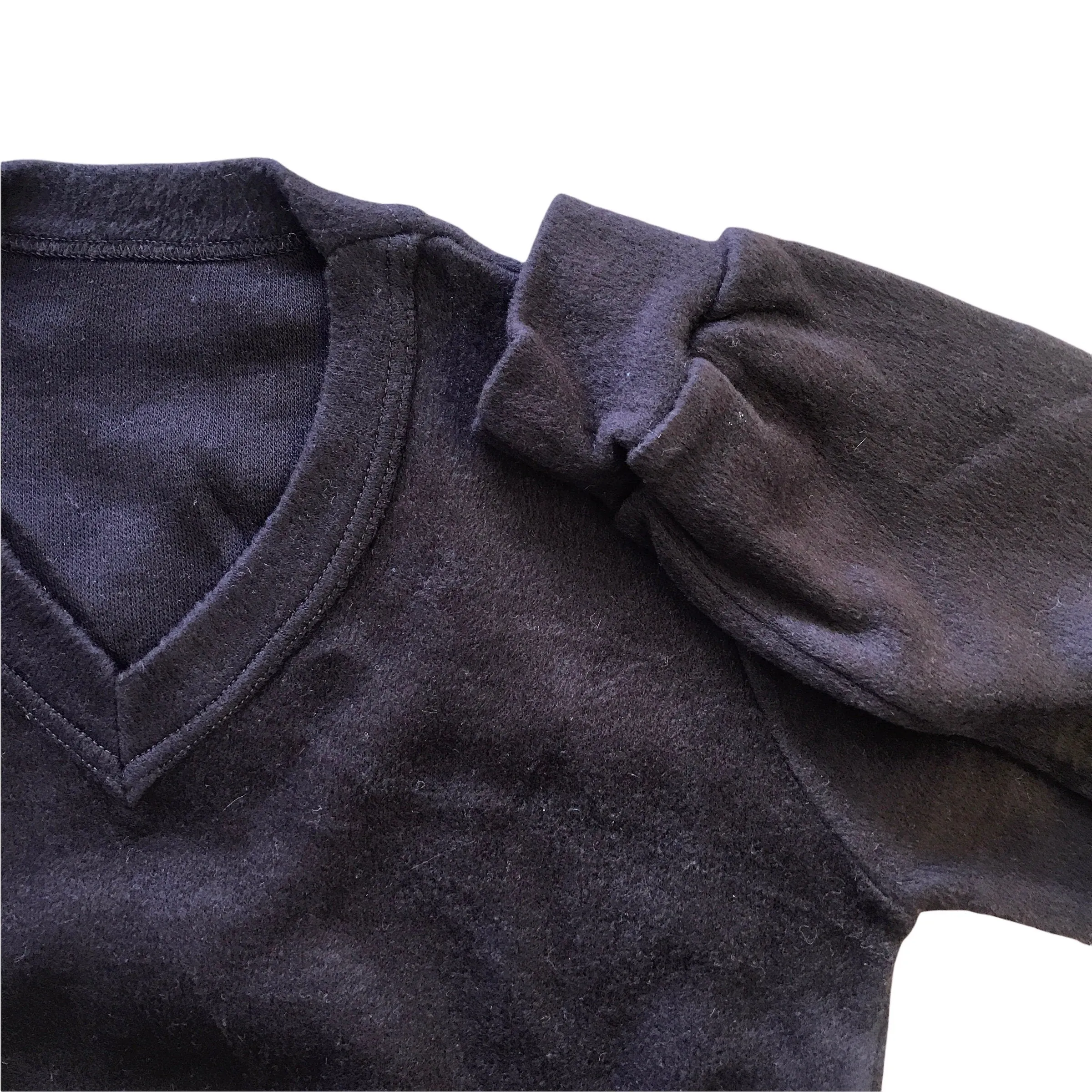 Vintage 1960's Brown V-Neck Jumper / 6-8Y