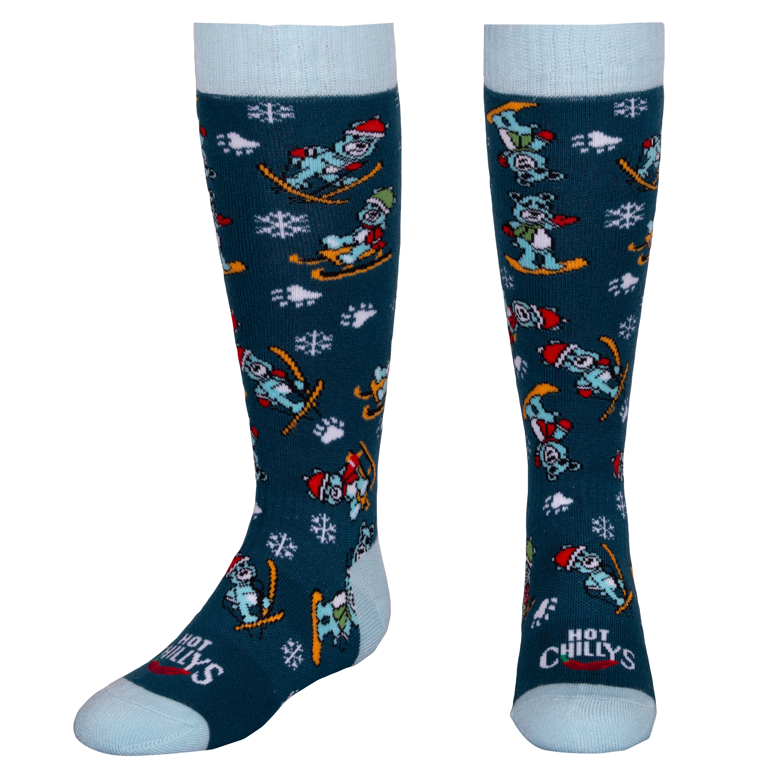 Youth Mid Volume Sock - Snow Bears